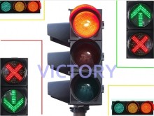 Brightness LED Solar Traffic Light, Solar Powered Traffic Signal