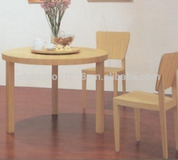 Round dinning table and chair