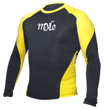 Top quality UV protection lycra swiming and breach men's rash guards