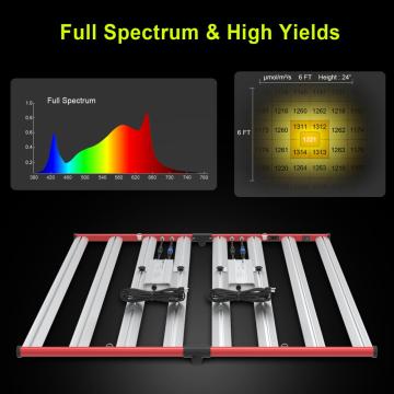 AGLEX UMOL Barra LED Full Spectrum Fixture LED Grow Light para plantas hidropónicas comerciales de verduras a flores UV IR