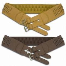 Wide Plaited Belt Made of PU