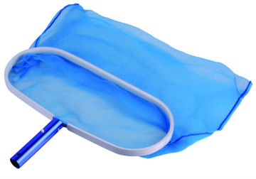 Aluminum frame deep bag skimmer leaf rake skimmer with aluminum handle, pool clean tools