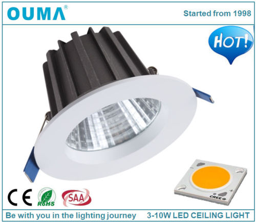 sliver round LED recessed ceiling lamp