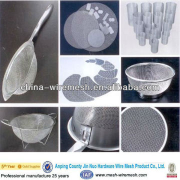 stainless steel wire mesh strainer/wire mesh basket strainer/stainless steel wire mesh colander strainer