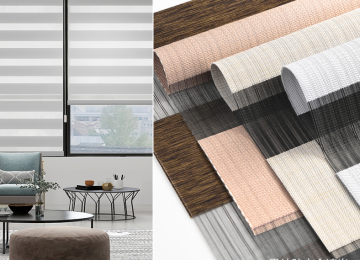 Fabric Double Roller Blinds Internal Window Curtain