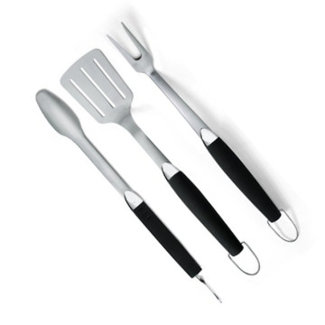 BQ-8116 Premium Stainless Steel 3 Piece Barbeque Tool Set
