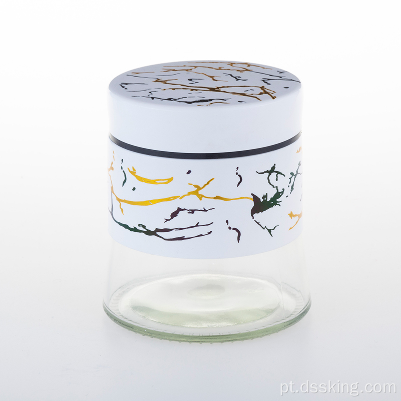 Marble Kitchen Temue Spice Jar Jar Cerâmica Conjunto Combinação Jar Tempero Rack Spice Tempero Jar Plástico Jar