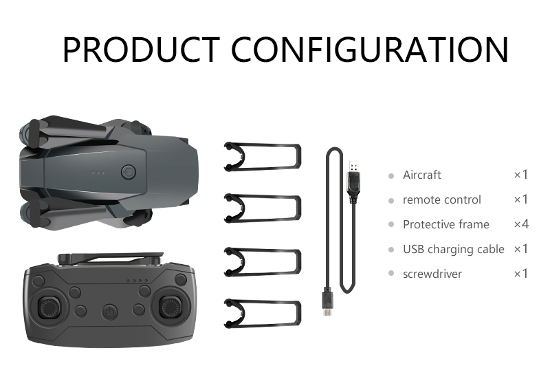 E58 folding UAV cross-border hot sale remote control aircraft 4K high-definition aerial photography four axis aircraft