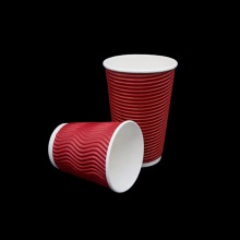 12oz 16oz Coffee Tea Ripple Wall Paper Cups