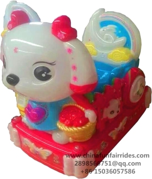 Exciting coin operated machine funny kiddie ride swing machine