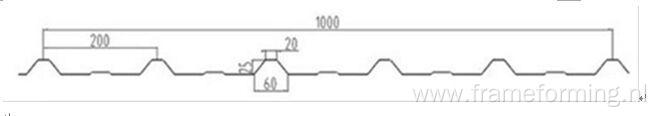 Trapezoidal Metal Sheet Forming Machine ZT25-200-1000