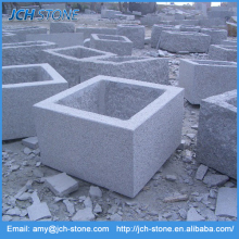 Stone carving outdoor garden granite flower pot
