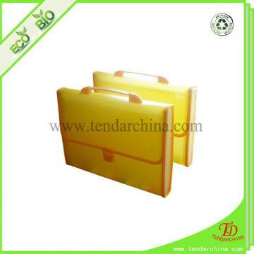 pp expandable file made of recycled PP with handles