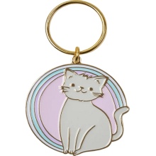 Cute Cat Enamel Keychain for Personalized Gifts
