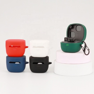 Soft Silicone Shockproof Case for Audio-technica ATH SQ1TW2 Wireless Headphones with Keychain
