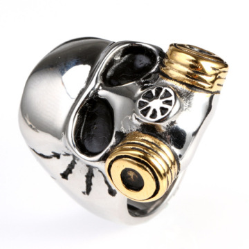 Stainless steel class punk college rings
