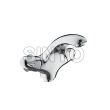 Two Handle Nickle Plated Bath Mixer