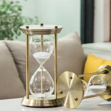 Bronze Metal Hourglass Sand Timer - 15 to 30 Minutes Children's Gift