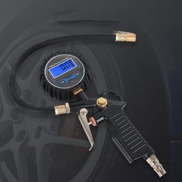 Digital Car Truck Vehicle Air Tire Pressure Inflator Gauge Plastic + Metal Lcd Dial Meter Car Tire Pressure Gauge Meter