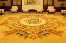 Hotel Banquet Hall Nylon Handmade Wool Carpets Hand Tufted