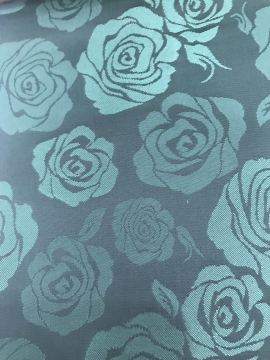 Green Big Flower Jacquard Lining