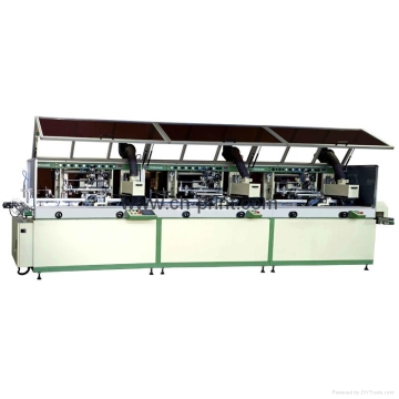 round and oval-shaped screen printing machine