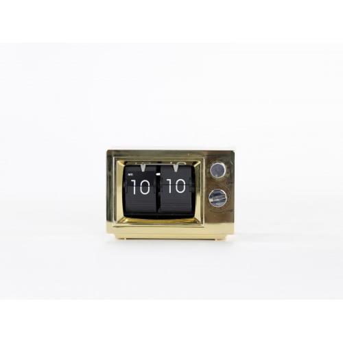 Mini Television Flip Clock With Light