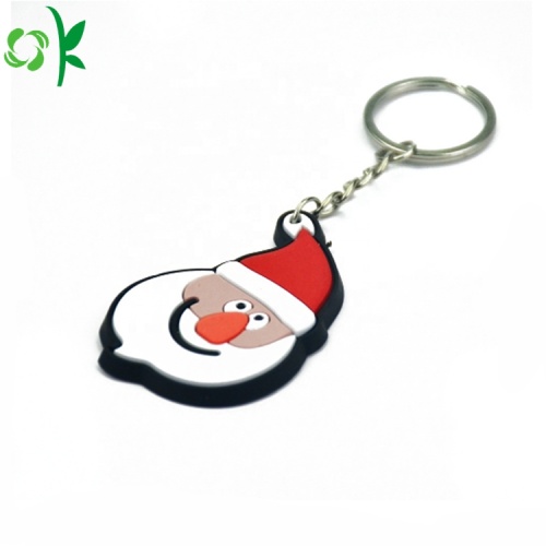 New Decoration Fashion Christmas PVC Keychain