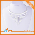 Triangle forme géométrie pendentif collier de mode collier en argent