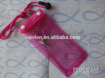 headphone cable waterproof pvc bag for cellphone