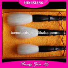 Chinese writing brush set, wood handle and pure goat hair calligraphy brush, brush pen