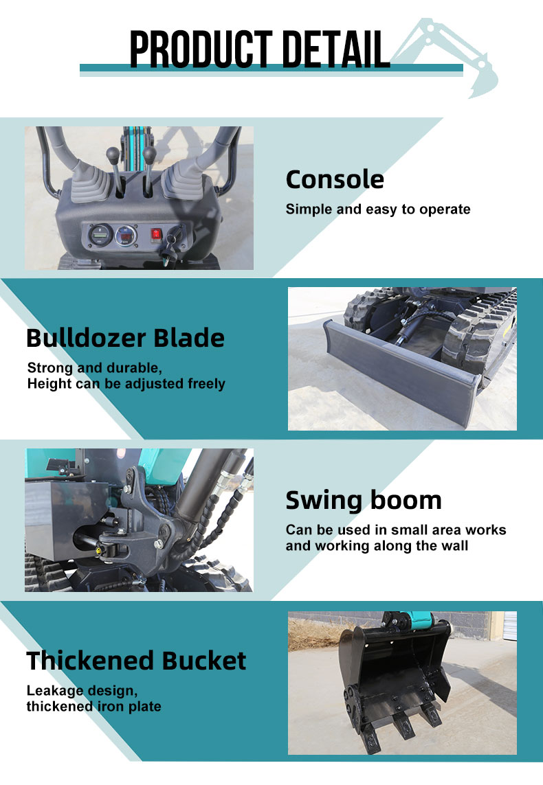 1 2 Ton Excavator Product Parameters