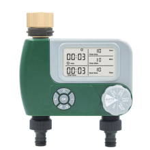 2-Outlet Programmable Garden Water Timer with LED Display