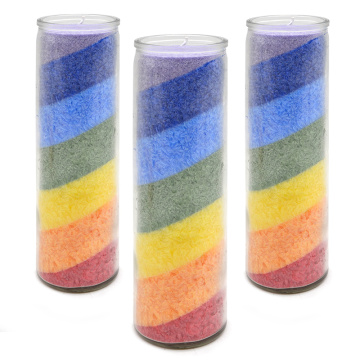 Rainbow Color Spiritual 7 Day Chakra Candles