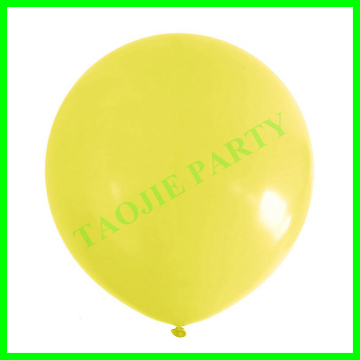 Perfact Round shape 36 inches giant latex balloons-YELLOW