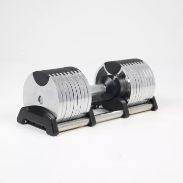 Chromed Adjustable Dumbbell Set 32kg - New for Home and Gym Use