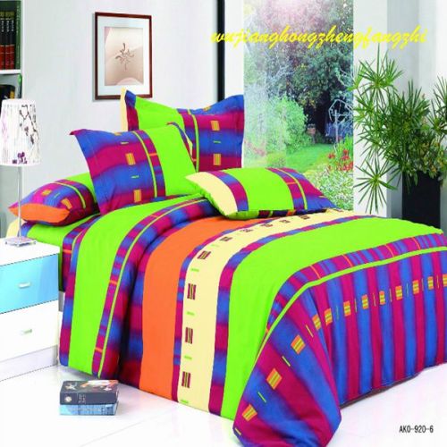 100%Polyester Pigment Printing Brushed Bedding Sheet Fabric for Home Textile