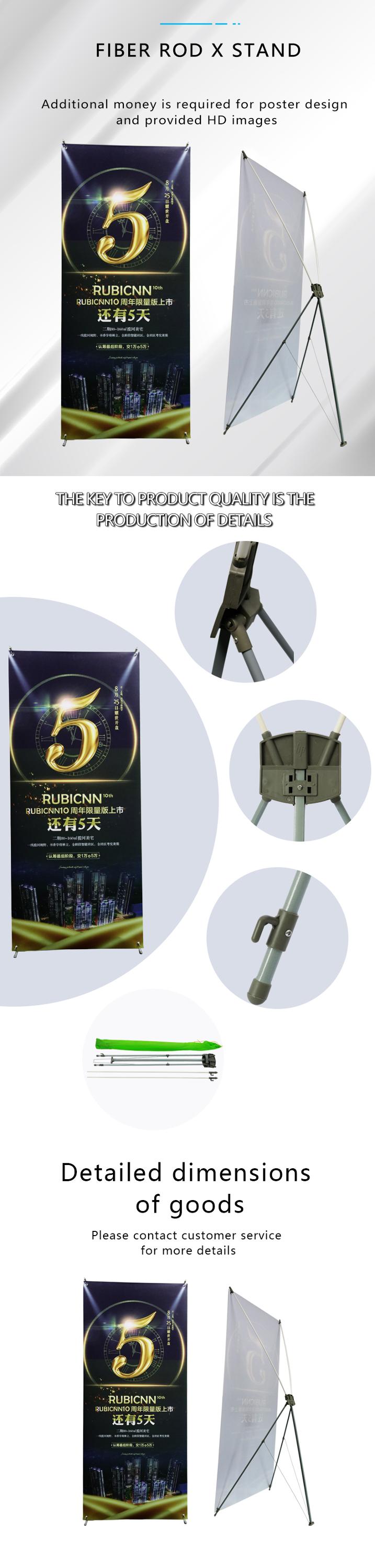 Economy X Tension Banner Stand 80*180 cm for Store advertising