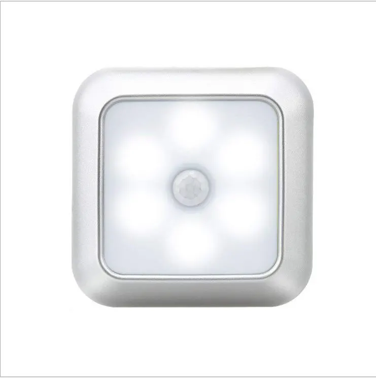 6LED Amazon Hot Selling Creative Square Intelligent Body Sensor Lamp