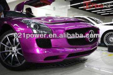 New arrival Purple chrome mirror film with air bubble 1.52m*30m/roll