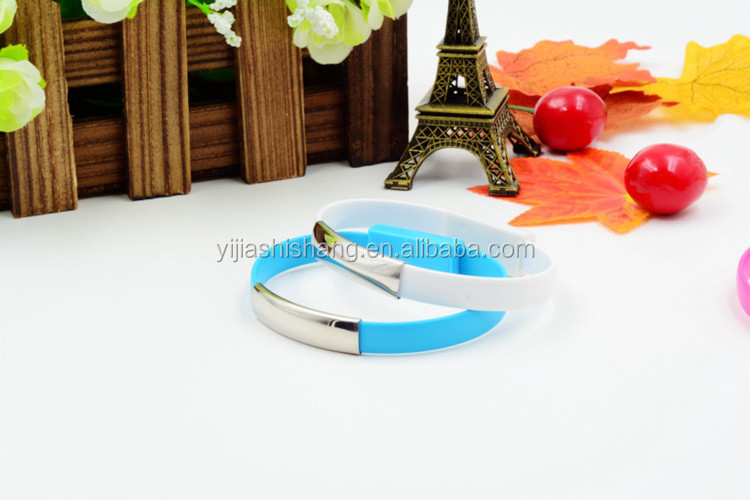 Short Micro USB Charging Cable Wristband Micro USB Cable Data Sync Charger Bracelet For Power Bank/ Smart Phone