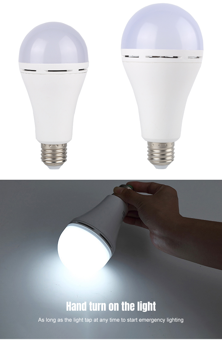 OKELI Low Price 5W 7W 9W 15W E27 Waterproof Portable Rechargeable Emergency led bulb lamp