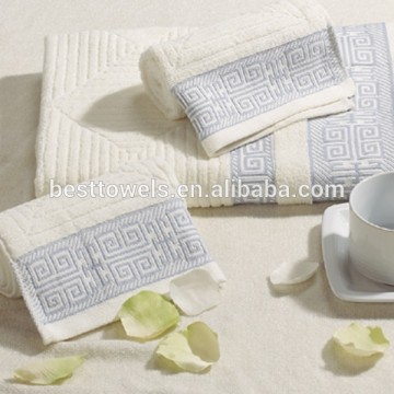 luxury 100% cotton bath towel set