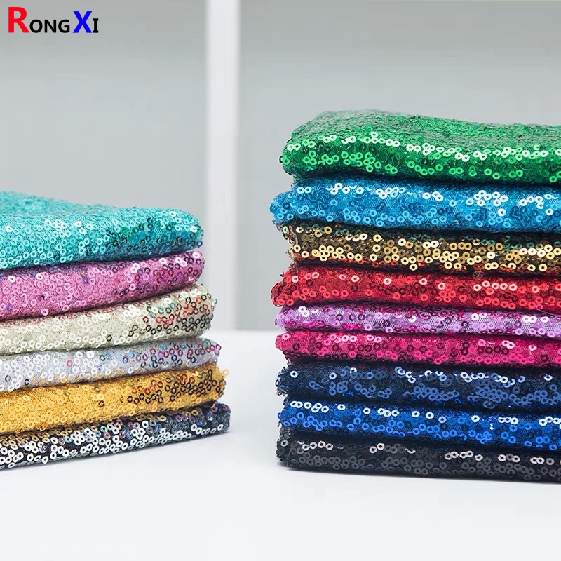 RXF0725  3MM Great Price  Navy Sequin Fabric