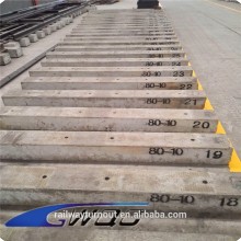 China supplier uic60 rail turnout used rail concrete sleepers
