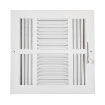 4-Way AIR Supply Grille: Vent Cover & Diffuser - Flat Stamped Face - Register - Sidewall/Ceiling Grille Register