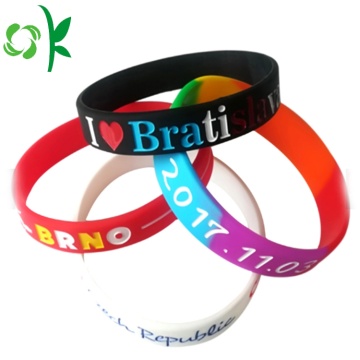 Custom Silicone Festival UV Engraved Bracelet for Gift