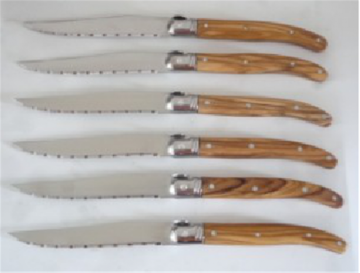 Olive Wood Steak Knives