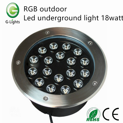 RGB dẫn ánh sáng dưới lòng đất 18watt