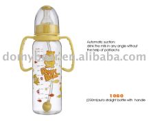auto straight feeding bottle with handles